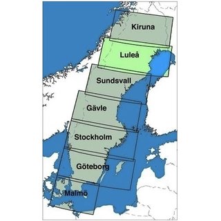 Schweden Lulea ICAO Karte VFR