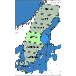 Schweden Gvle ICAO Karte VFR