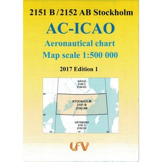 Schweden Stockholm ICAO Karte VFR