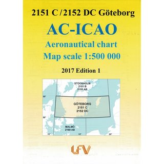 Schweden Göteborg ICAO Karte VFR