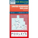 England und Irland Air Million Karte VFR