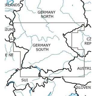 Deutschland Süd VFR Karte Rogers Data