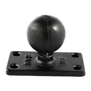 RAM 1.5" Ball Base and Rectangular Plate with 1" x 2.5" 4-Hole Pattern