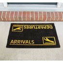 Arrivals and Departures Doormat