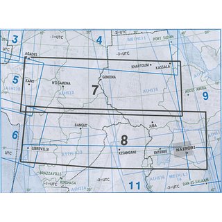 IFR-Streckenkarte Afrika - Oberer/Unterer Luftraum - A(H/L) 7/8