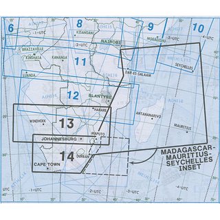 IFR-Streckenkarte Afrika - Oberer/Unterer Luftraum - A(H/L) 13/14