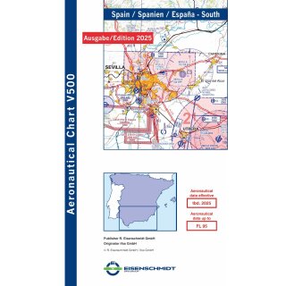 Spanien Süd Visual 500 Karte VFR