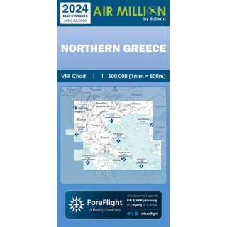 Griechenland (Nord) und Balkan (Sd) Air Million ZOOM Karte VFR