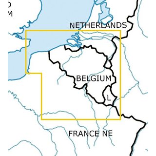 Belgien & Luxenburg VFR Karte Rogers Data