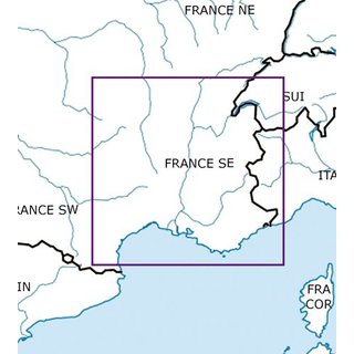 Frankreich Sd-Ost VFR Karte Rogers Data