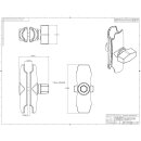 RAM Double Socket Arm for 1" Ball Bases. Overall...