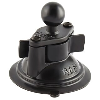 RAM 3.25" Diameter Suction Cup Twist Lock Base with 1" Ball