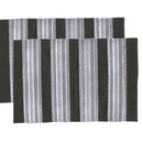 Captain Epaulets - 4 Bar - Black with Silver Stripes