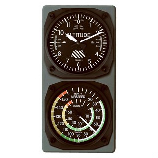 Höhenmesser Uhr und Air Speed Indicator Thermometer