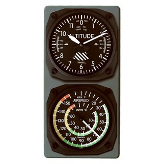Hhenmesser Uhr und Air Speed Indicator Thermometer