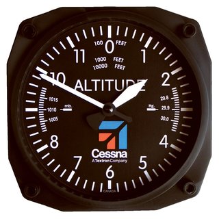 Wanduhr Hhenmesser Cessna 15cm