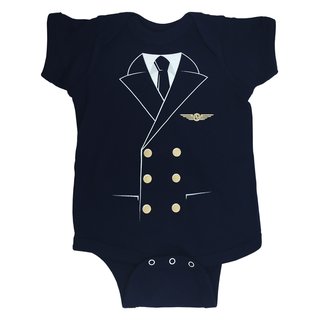 Baby Strampler Pilot Uniform