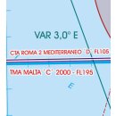 Malta - Sizilien VFR Karte Rogers Data