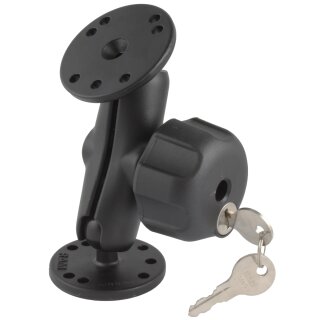 RAM 1" Diameter Ball Mount with 2/2.5" Round Bases & Locking Knob