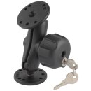 RAM 1" Ball Mount mit 2/2.5" Rundbasis &...