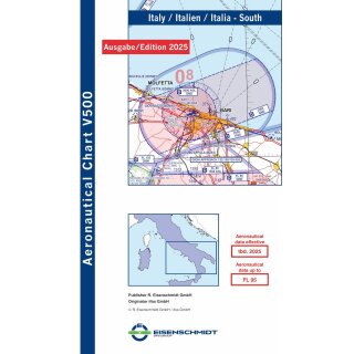 Italien Süd Visual 500 Karte VFR