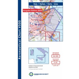 Italy Isles Visual 500 Chart VFR