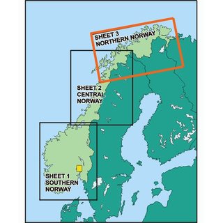 Norway ICAO Chart - Sheet North, Paper, folded