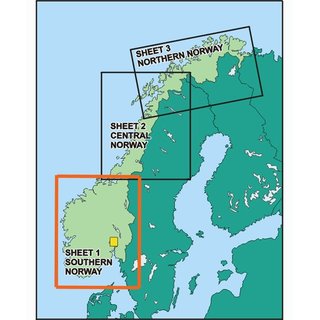 Norway ICAO Chart - Sheet South, Paper, folded