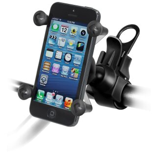 RAM Mount EZ-Strap Lenkerbasis mit Universal X-Grip Halter für Smartphones