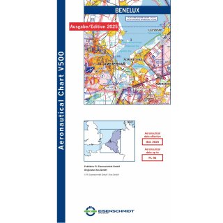 Benelux Visual 500 Chart VFR