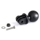 RAM Handlebar Rail Mount, Zinc Coated U-Bolt & 1" Diameter Ball with Custom GoPro® Hero Adapter