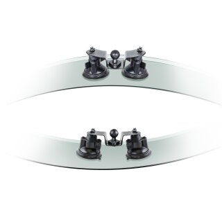 RAM Mount Doppel-Saugfussbasis mit Gelenken fr gewlbte Oberflchen