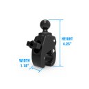 RAM Small Tough-Claw™ with 1" Diameter Rubber Ball