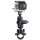 RAM Handlebar Rail Mount, Zinc Coated U-Bolt, Short Double Socket Arm & 1" Diameter Ball with Custom GoPro® Hero Adapter