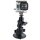 RAM Twist Lock Suction Cup Mount, Short Double Socket Arm & 1" Diameter Ball with Custom GoPro Hero Adapter