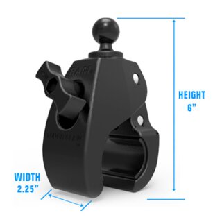 RAM Mount Tough-Claw Halteklammer (gross) mit B-Kugel (1 Zoll)