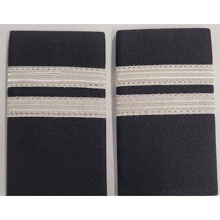 Schulter-Rang-Streifen First Officer SILBER