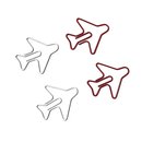 Flugzeug Büroklammern rot / weiss