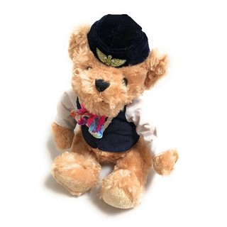 Plüschbär Flight Attendant