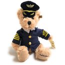 Plüschbär Pilot