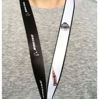 Boeing Illustrated Space Family Lanyard