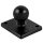 RAM 2" x 1.7" Base with 1" Ball that Contains the Universal AMPs Hole Pattern for the Garmin zumo, TomTom Rider & Urban Rider