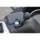 RAM Motorcycle Base with 9mm Hole and 1" Ball