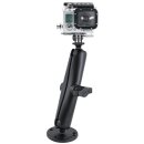 RAM Flat Surface Mount, Long Double Socket Arm & 1...
