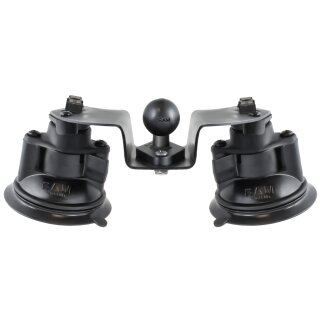 RAM Twist Lock Dubble Suction Cup Mount with Custom GoPro® Hero Adapter