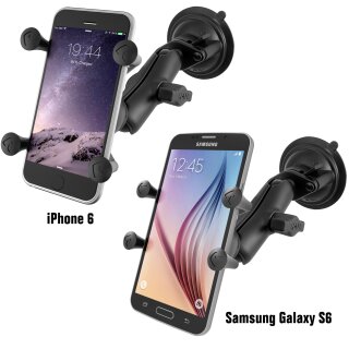 RAM Twist Lock Suction Cup Mount with Universal X-Grip® Cell/iPhone Holder