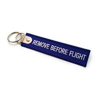 Schlüsselanhänger Remove before flight Navy blue