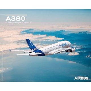 A380 poster flight view