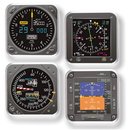Coasters, 4 piece set, solored "modern"