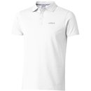 Airbus mens white organic cotton polo shirt